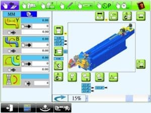 M4 and M5 touch screen controls for Tube Benders