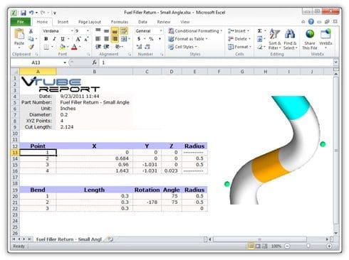 VTube Step Excel Reports