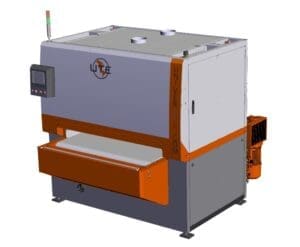 Industrial deburring machine finishing metal parts