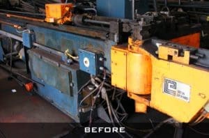 Eaton Leonard CNC Tube Bender Before Rebuild